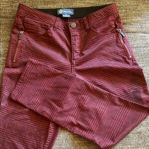 Democracy Red Houndstooth Pants